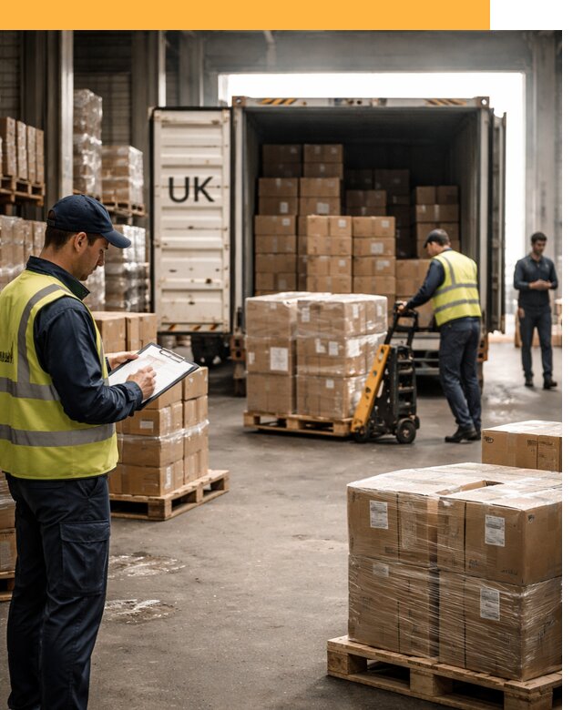 Доставка грузов из Великобритании с таможенным оформлением от 12696