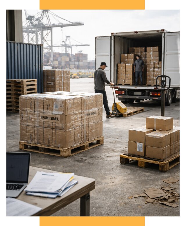 Доставка грузов из Израиля от 15236 р., логистика от СетСервис-Ббн