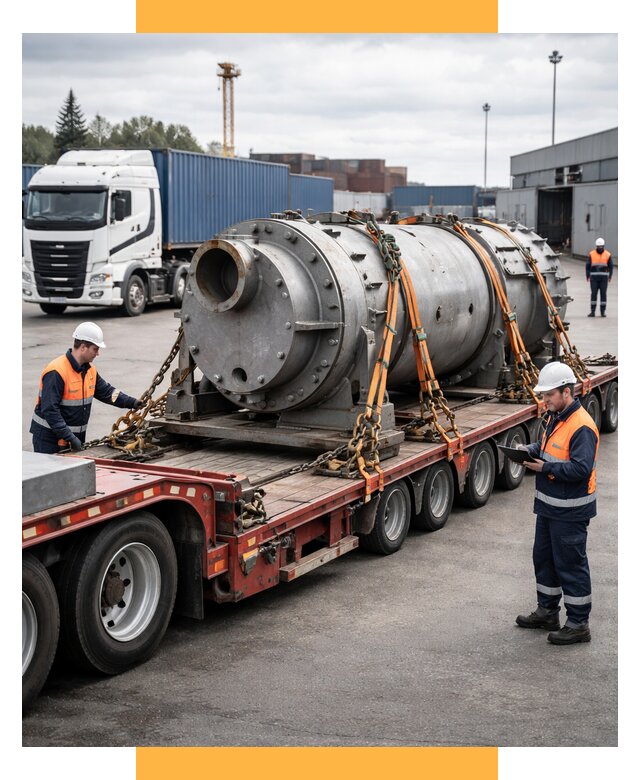 Перевозка тяжеловесных грузов под ключ от 152355 р. | СетСервис-Ббн